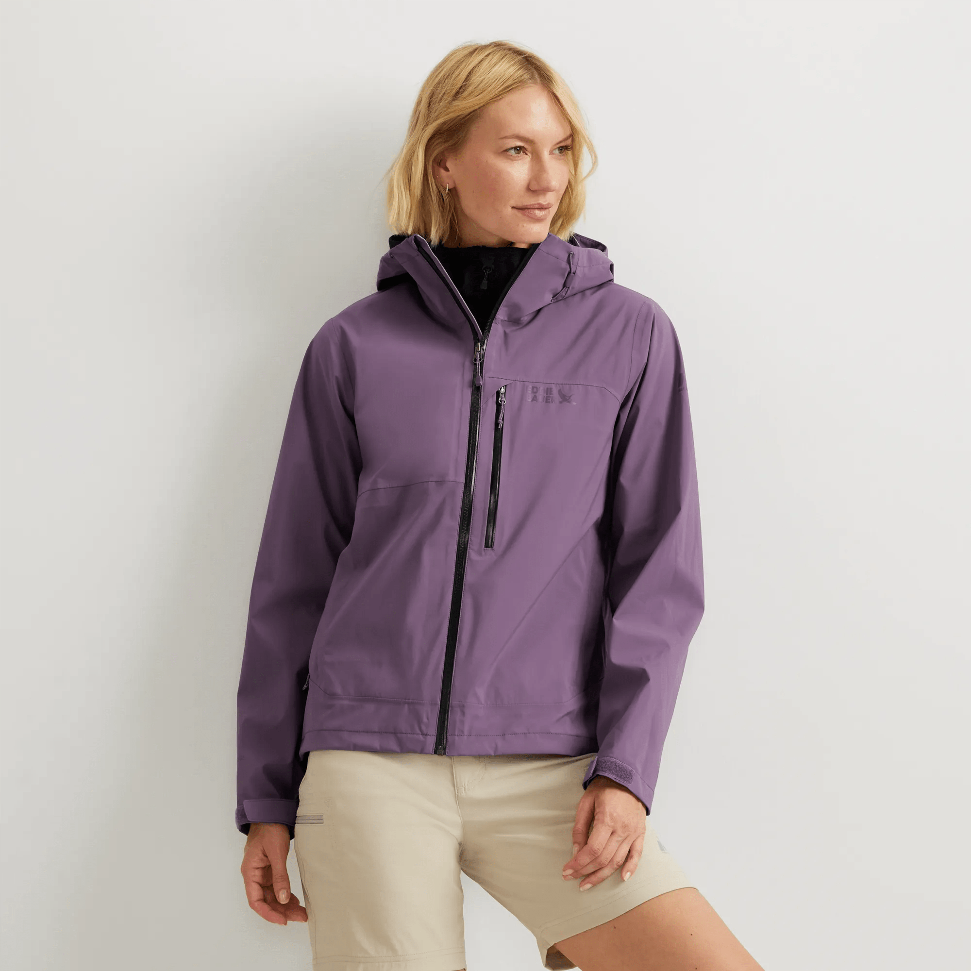 Women's Cloud Cap 3L Waterproof Stretch Hooded Rain Jacket