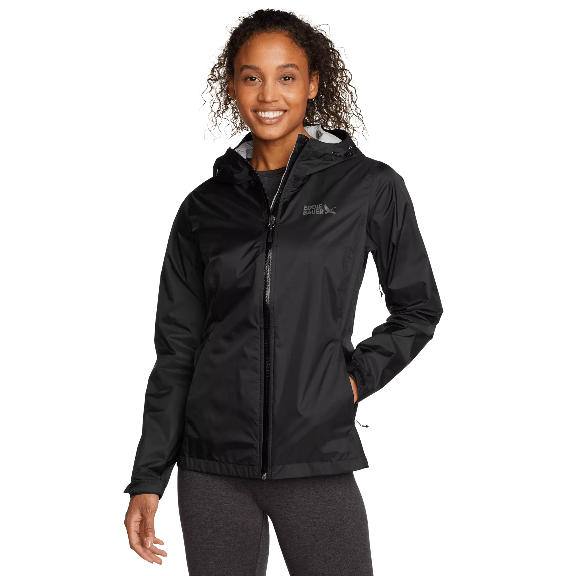 Women's Cloud Cap Waterproof Packable Hooded Rain Jacket