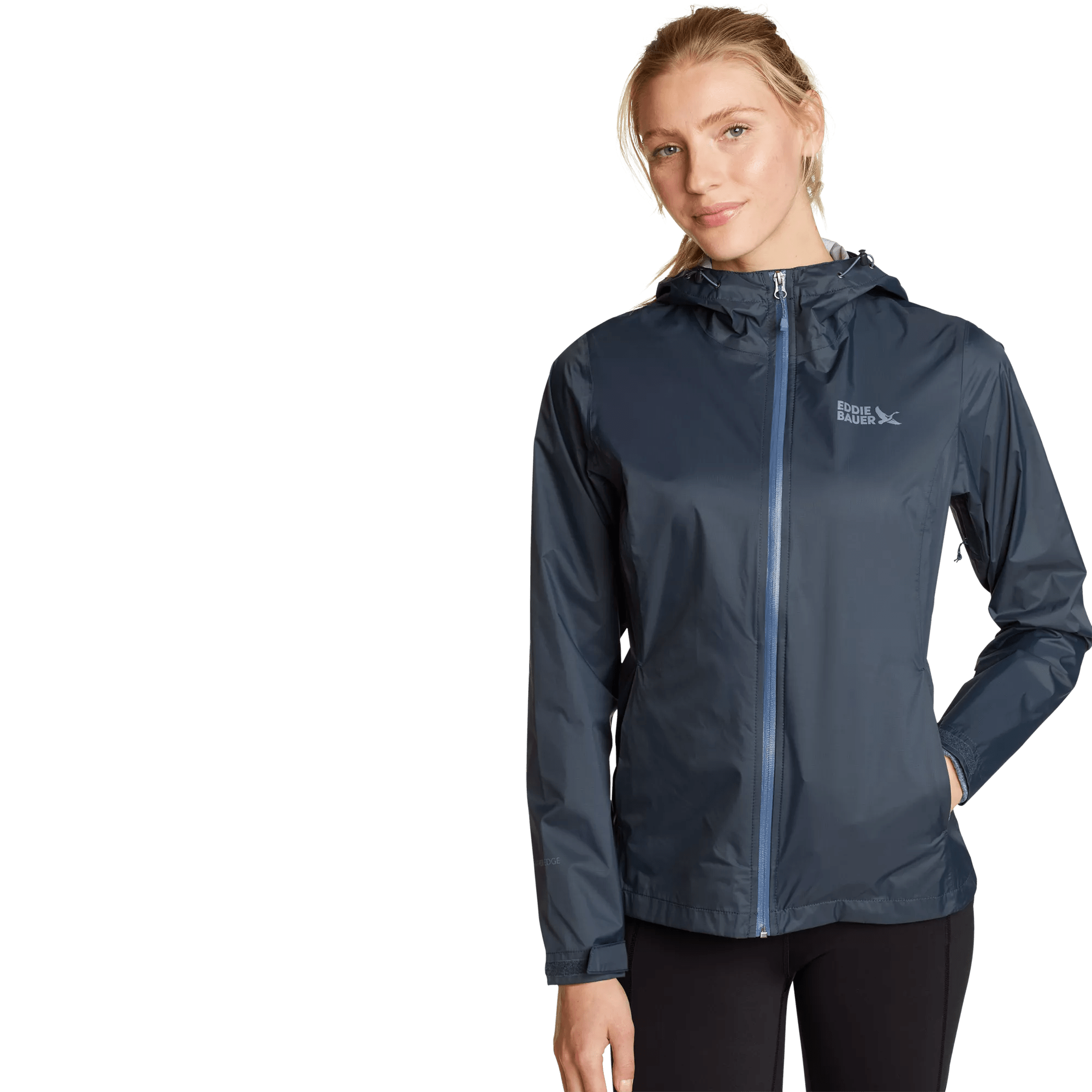 Women's Cloud Cap Waterproof Packable Hooded Rain Jacket